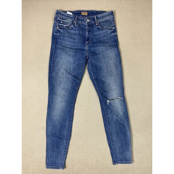 Mother Jeans Womens 28 Blue High Waisted Looker High Five Skinny Adult